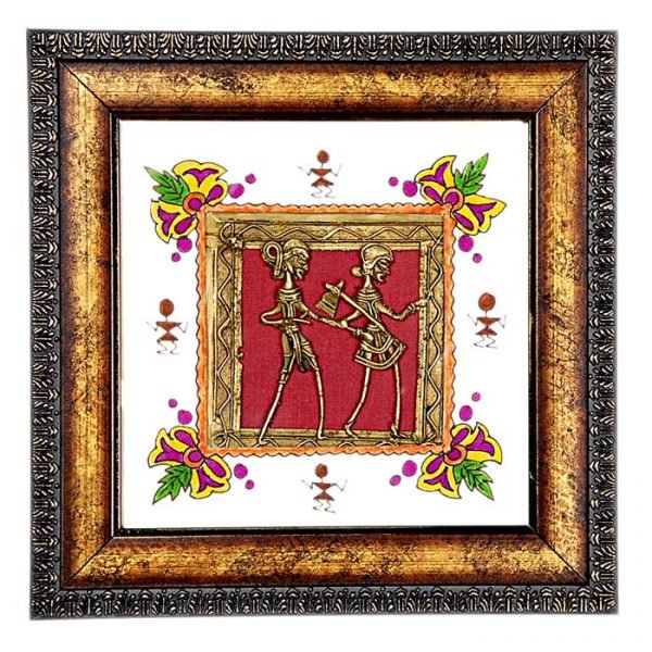 15. Dhokra Craft - Artistic Colourful Bastar Frame