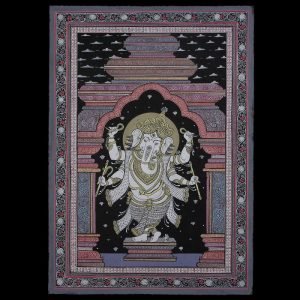 16. Patachitra Painting- Ivory Ganesh