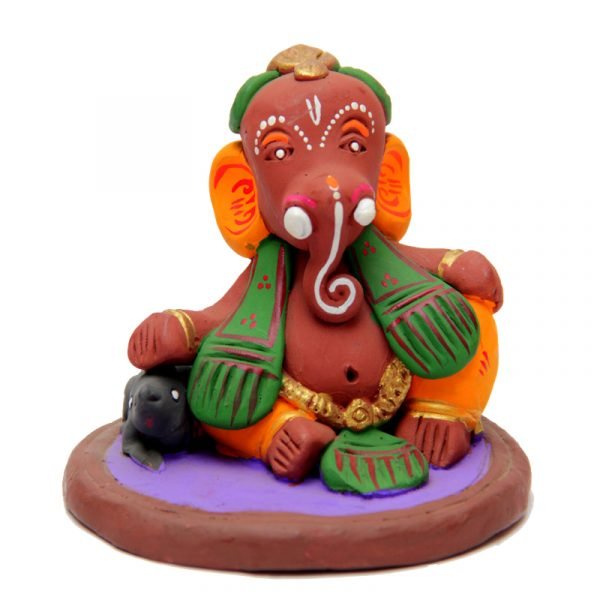 34. Clay Handicraft - The Smiling Ganesh