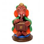 35. Clay Handicraft – Ganesh Playing Harmonium