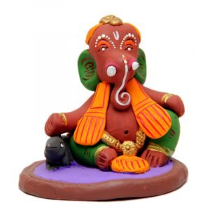 36. Clay Handicraft - Ganesh and his pet mouse