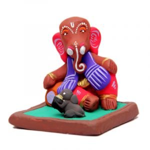 40. Clay Handicraft - The Observing Ganesh