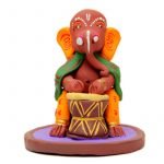 44. Clay Handicraft – Ganesh Enjoying the Beats