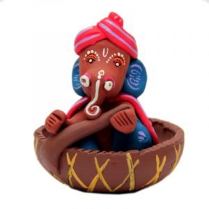 46. Clay Handicraft - The Relaxed Ganesh