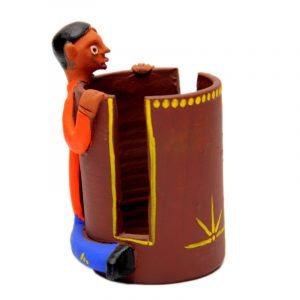 47. Clay Handicraft - Boy Card Holder