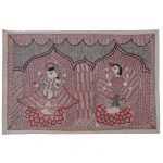 6. Madhubani Painting - Ganesh and Laxmi
