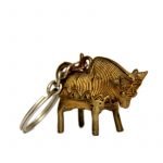 7. Dhokra Craft - Bull Keychain