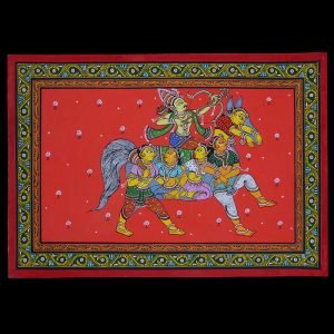 7. Patachitra Painting- Warrior Prince
