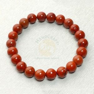 Natural Healing Stone Crystal Bracelet - Red Jasper