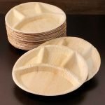 Eco-friendly Disposable Areca Leaf Plates - 4 Compartments