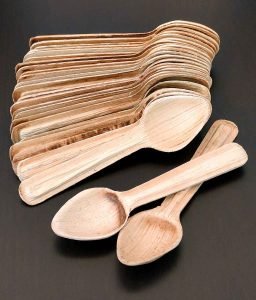 Eco-friendly Disposable Areca Leaf Spoons - 6 inches