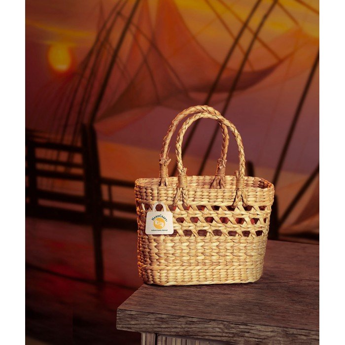 Hand Woven Basket Bag - 007