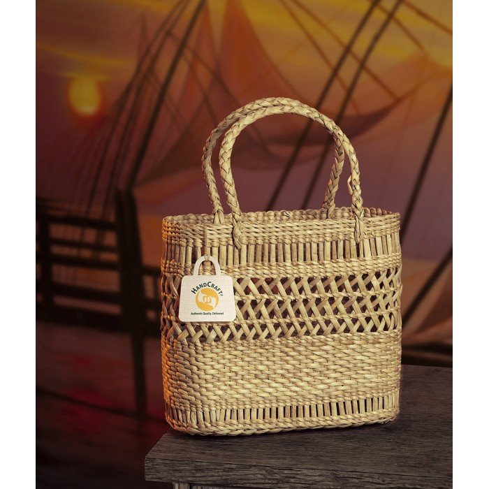 Hand Woven Basket Bag - 008