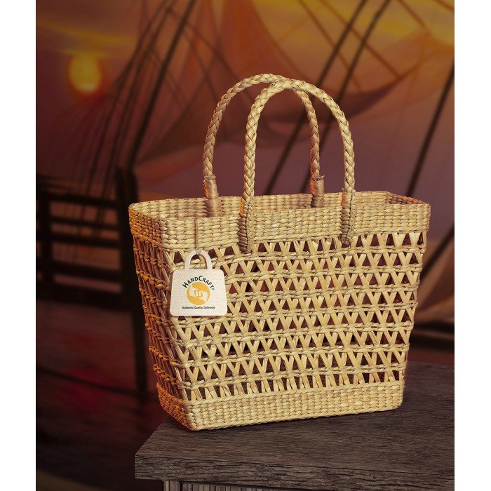 Hand Woven Basket Bag - 009