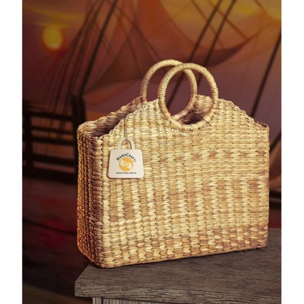 Hand Woven Basket Bag - 015