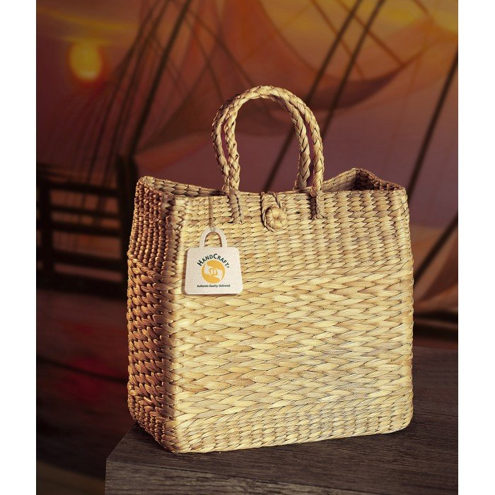 Hand Woven Basket Bag - 004