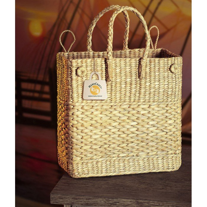 Hand Woven Basket Bag - 005